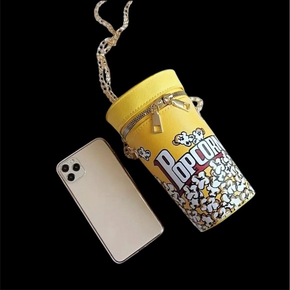 Popcorn Bucket Crossbody Bag - Picture 2 of 5